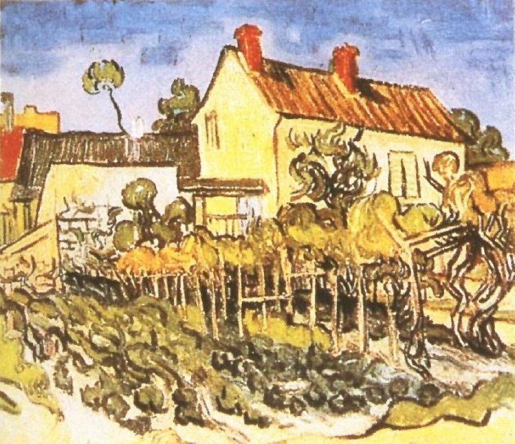 Ван Гог картины периода жизни в Овер-сюр-Уаз - Дом Пер Элуа 1890 -  VanGogh-Vincent.ru