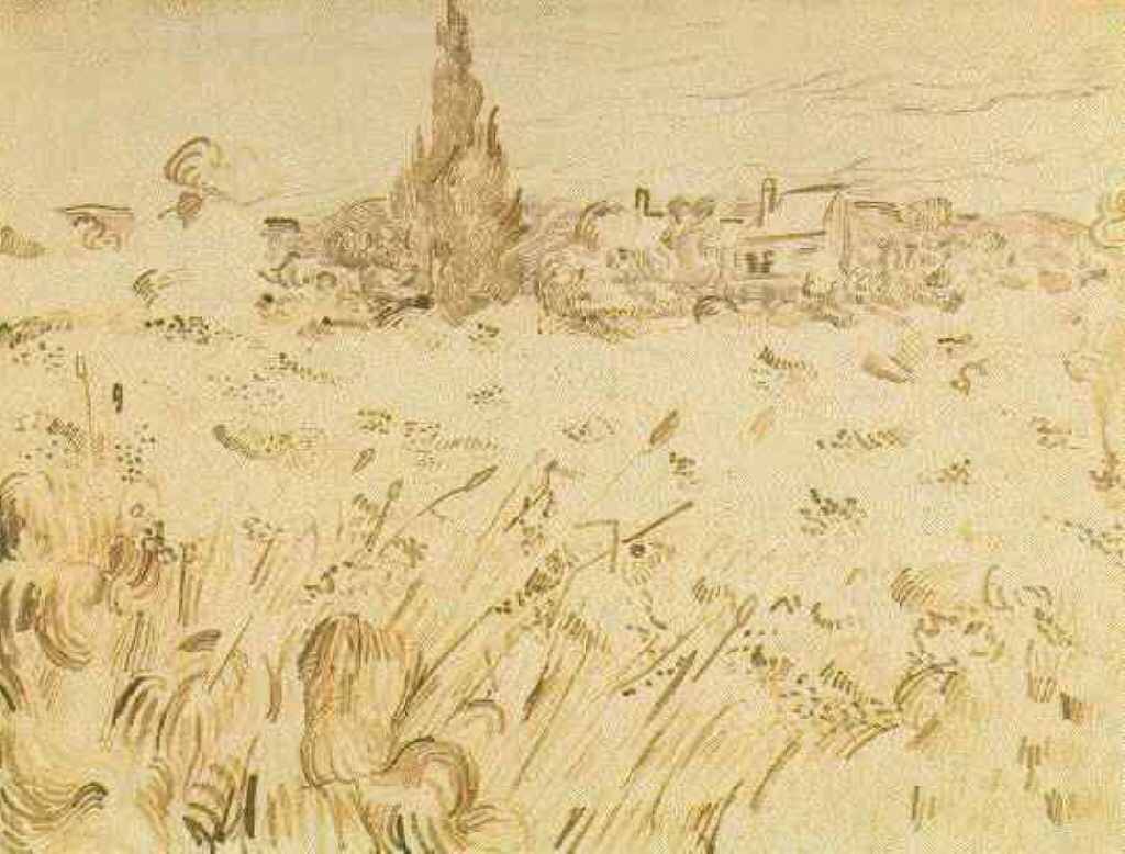 The Wheat field Ван Гог
