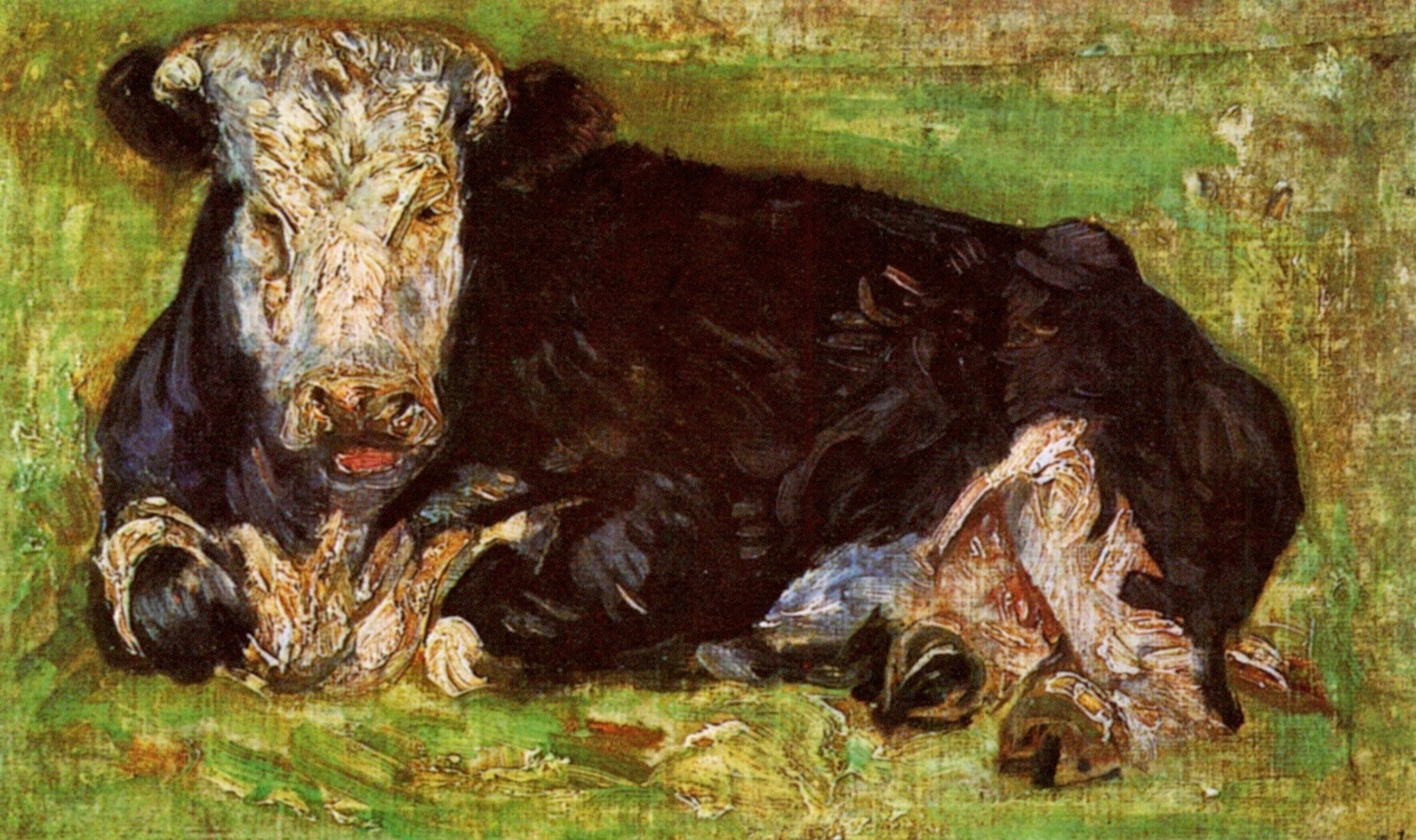 Ван Гог - Лежащая корова 1883 - VanGogh-Vincent.ru